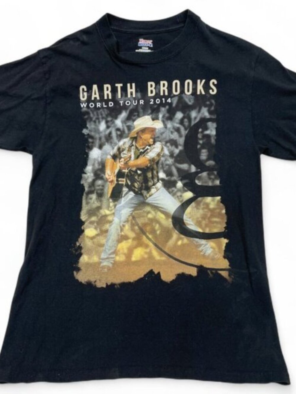 Garth Brooks 2014 Tour Concert Hanes Beefy T-Shirt Men's Medium